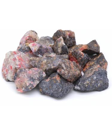 Buy Lavisa Premium Healing Stones Set - 100% Natural Gemstones for Water Treatment & Decoration | Rhodonite Gem Water Mixture - Buy Online on GoSupps.com