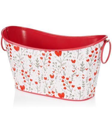 BRUBAKER Cosmetics 6-Piece Bath & Shower Set - Strawberry Sweet Love Gift Set in Decorative Metal Basket - Pink Floral Design - Buy Online on GoSupps.com