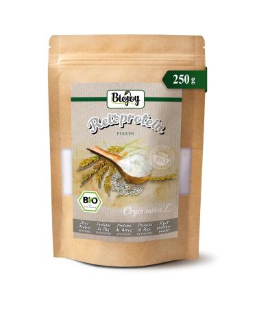 Biojoy Prot ine de riz en poudre BIO (250 g) 85% de prot ines sans additifs (Oryza sativa L.) prot ines de riz 250 g