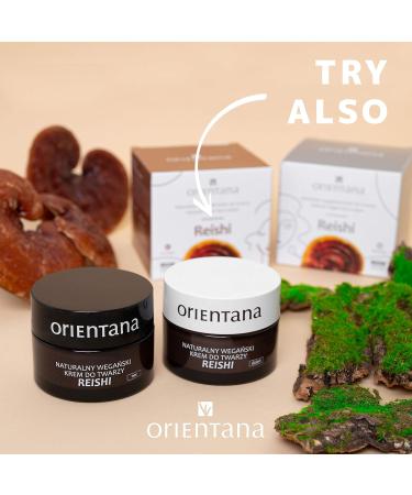 Orientana Night Face Cream with Reishi | 98.5% Natural Vegan Anti-Aging Cream for Women | Moisturizing Organic Facial Care for Ripe Skin - 50ml - Buy Online on GoSupps.com