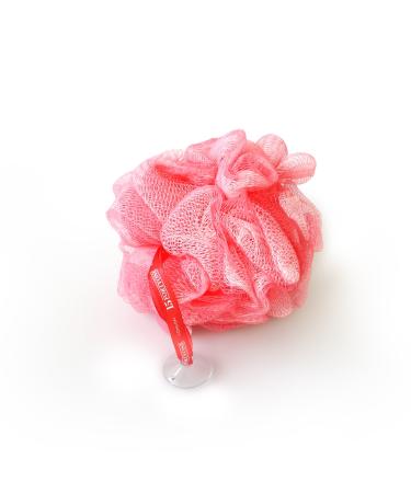 1541 London Exfoliating Bath & Shower Body Puff/Scrunchie/Buffer (Bubblegum Pink)