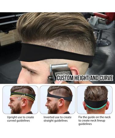 Neckline Shaving Template and Hair Cutting Guide Curved Silicone Haircut Band for DIY Home Haircuts Neck Hair Guide Buzz Fade and Taper Guide for Clippers Hair Cutting Kits - Buy Online on GoSupps.com