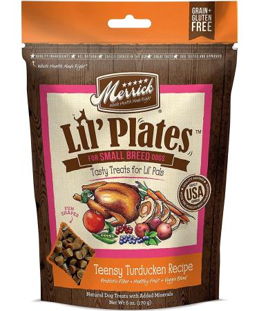 Merrick Lil Plates Small Breed Dog Treats Variety Pack (Salmon, Beef, Turducken, Chicken) + 10ct Pet Wipes - Buy Online on GoSupps.com