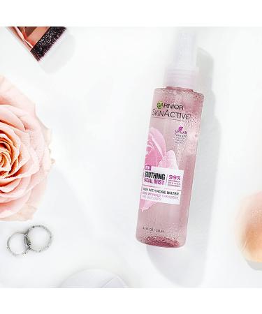 Garnier SkinActive Soothing Facial Mist with Rose Water - 4.4 fl oz for Hydrated Skin - Buy Online on GoSupps.com
