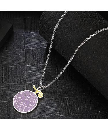 JOHLCR Anime ONE PIECE Cosplay Necklace Pendant Anime Character Accessories Devil Fruit Halloween Carnival Party Dress Up Props Gifts for Men Women Kids Manga Fans - Buy Online on GoSupps.com