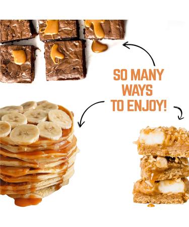 EATALIAN by AMZ BETTER Topping with Protein Salted Caramel Sweet Protein Cream in a 300 gr Squeezer Made in Italy Ideal Salted Caramel Sauce to Garnish Ice Cream Sweets and Dessert - Buy Online on GoSupps.com