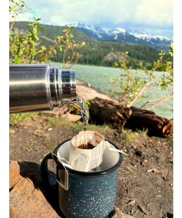 CuppaJoe Coffee Roasters Single Serve Pour Over Brazil Seven Falls Medium Roast Ground Coffee Filter Packs 8 x 18g - Buy Online on GoSupps.com