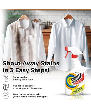 Shout Stain Remover Spray - Advanced Triple Acting Laundry Spot Cleaner | 1 Gallon Refill & 22 Oz Spray with Microfiber Cloth - International Shipping Available - Buy Online on GoSupps.com