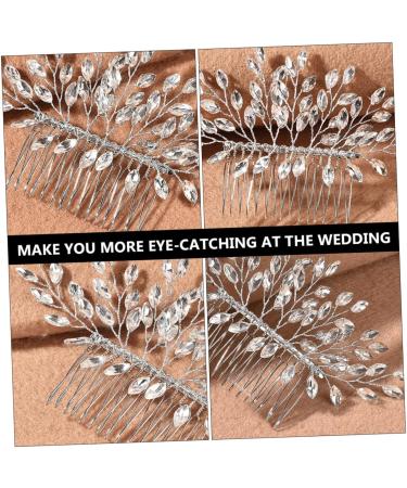 Beatifufu Hair Comb Bridesmaid Hair Accessories Hair Accessories for Women Womens Hair Clips Pearl Hair Barrettes Wedding Tiara Pearl Hair Pin Rhinestone Hair Side Comb Rhinestones - Buy Online on GoSupps.com