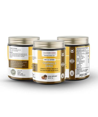 Triphala Ghee by Vadik Herbs - Premium Herbal Ghee for Optimal Health | Made in USA Weekly for Maximum Potency - Buy Online on GoSupps.com