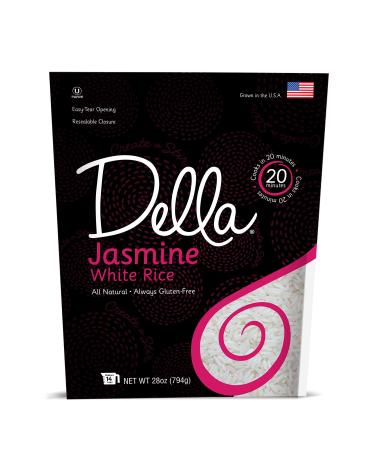Della Rice Jasmine White Rice, 28 Oz, (Pack of 1)