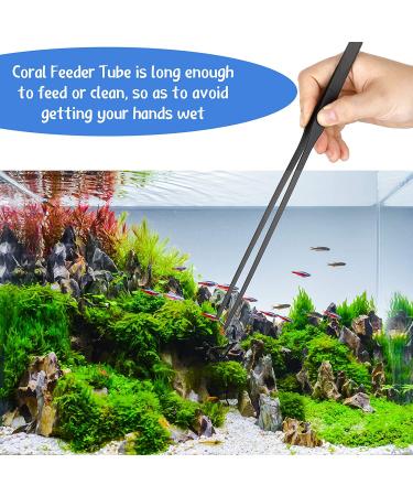Axolotl Tank Accessories Set: Long Tweezers, Coral Feeder, Fish Feeding Tongs - Ideal for Reef Roids, Aquatic Plants, Spiders, Snakes, and Lizards - Buy Online on GoSupps.com