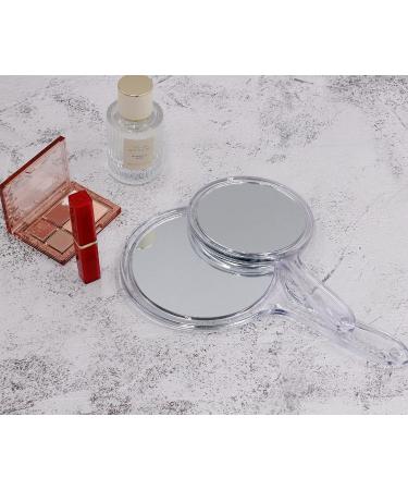 OIGUMR Small Double-Sided Handheld Mirror 1X/2X - Cute Hand Mirror 4.5 x 8.2 inch Clear Design - 1Pcs - Buy Online on GoSupps.com
