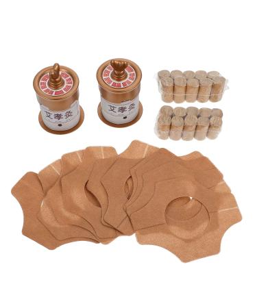 Magiclulu 1 set of Moxibusion-Box Moxibustion-Pflaster Moxibustion Tank MoGibusion Brenner Box Neck support thin support suitcase for travel towels Moxibusche.