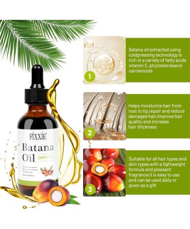 Batana Oil for Hair Growth 60ml 100% Pure & Natural Batana Hair Oil Prevent Hair Loss Batana Oil from Honduras Batana Oil for Men & Women for Thicker & Stronger Hair - Buy Online on GoSupps.com