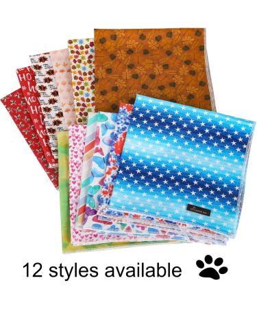 Autumn Ahorn Leaf Dog Bandana - Enchanting Yellow Neckerchief for Small to Large Dogs & Cats | Stylish Triangle Bibs for Pets - Buy Online on GoSupps.com