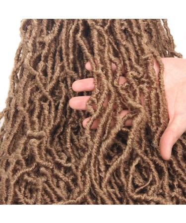 Xtrend 7 Packs 18 Inch Nu Faux Locs Crochet Hair Long Blonde Pre looped Gypsy Locs Crochet Hair Synthetic Goddess Faux Locs Braids Hair Natural Wavy Dreadlock Braids Hair Extensions 18strands/pack 27# 18 Inch (Pack of 7) 27# - Buy Online on GoSupps.com