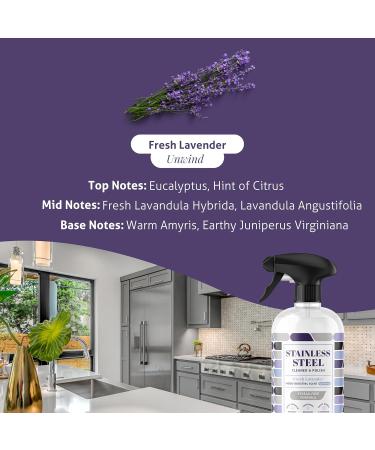 Therapy Stainless Steel Cleaner and Polish - Fresh Lavender - Pack of 2 - 16 Fl Oz. - Buy Online on GoSupps.com