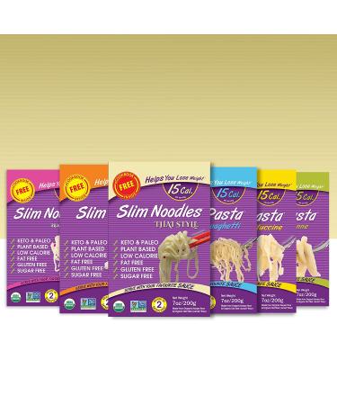 Keto Organic Thai Style Noodles - Zero Carb  Sugar & Gluten Free Shirataki Noodle  Plant Base Vegan Diet  Made of Konjac Flour & Oat Fiber | Healthy Instant Meal Ready to Eat (200g) Pack of 20 - Buy Online on GoSupps.com