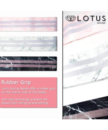 Resistance Bands Resistance Bands for Exercise Resistance Booty Bands Exercise Bands Non Slip Bands 3 Different Resistance Booty Bands Lotus Sunrise 3pc Marble Set Black Pink and White - Buy Online on GoSupps.com