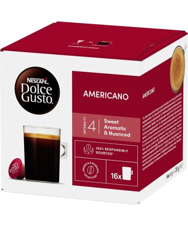 Nescaf Dolce Gusto Caff Americano 16 Capsules (Pack of 3 16 Capsules x 3 48 Coffee Capsules/Pods) - Buy Online on GoSupps.com