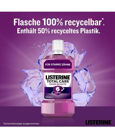 Buy Listerine Total Care Dental Protection 6-Pack (6 x 500 ml) | Antibacterial Mouthwash for Caries Gum Health & 24H Fresh Breath - Buy Online on GoSupps.com