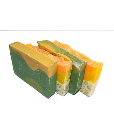 Citrus Soap Collection - Natural Handmade Guest Bars | 4x 2oz | Orange Essential Oil & Calendula | Falls River Soap Company - Buy Online on GoSupps.com