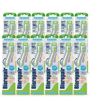 Biorepair Junior Toothbrush Medium Soft Pack of 12