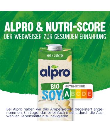 Alpro Organic Soya Drink - Vegan Lactose-Free & Gluten-Free - 8x1L Pack | Plant-Based Milk Alternative - Buy Online on GoSupps.com