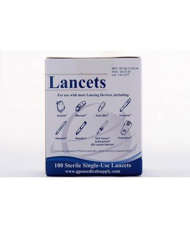 Easy Glide 30g Lancets (100ct) - Smooth & Painless Blood Glucose Testing - Buy Online on GoSupps.com