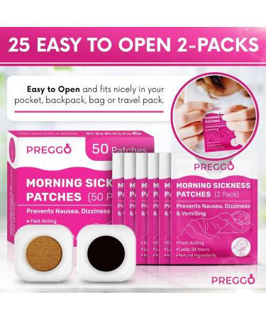 Preggo Morning Sickness Relief Patches - Pack of 50 - Buy Online on GoSupps.com