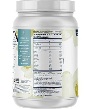 Organifi: Complete Protein Vanilla Flavor - Organic Vegan Plant Based Protein Powder - 30 Day Supply - Supports Craving Control and Weight Management - Digestive Enzymes - No Soy  Dairy  or Gluten Vanilla 2.61 Pound (Pack  - Buy Online on GoSupps.com