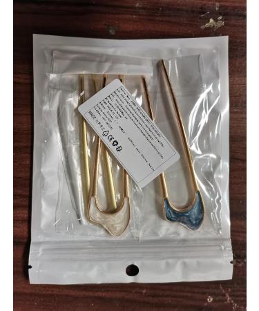 French Style Hair Clip Hairpin Fork 3 Pieces Bowl Hairpin Metal Hair Pin Metal U-shaped Hairpin U Shape Hair Sticks Metal Hair Fork Metal Hair Clips - Buy Online on GoSupps.com