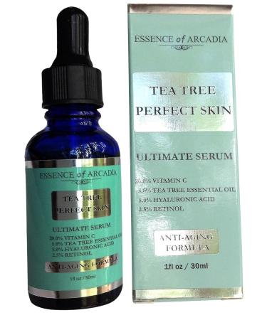Tea Tree Perfect Skin Facial Serum - Ultimate Anti-Aging Formula with 20% Vitamin C Retinol & Hyaluronic Acid for Acne-Prone Skin | Clear Soft Radiant Complexion - Buy Online on GoSupps.com
