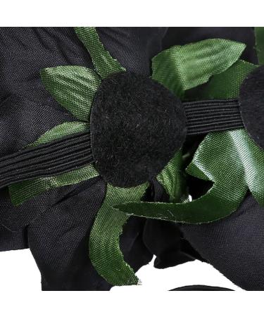 DreamLily Women's Hawaiian Stretch Rose Flower Headband Floral Crown for Garland Party BC12 (Black White) Black White One Size Red Rose Black - Buy Online on GoSupps.com