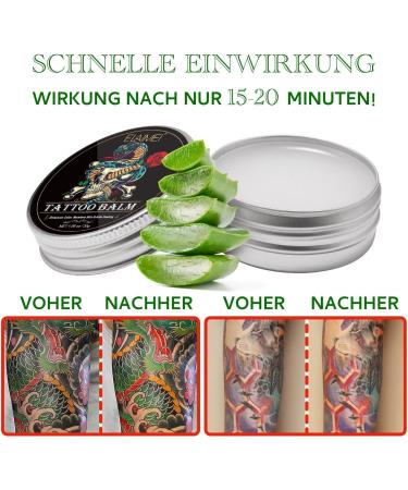 P-Beauty 2 Pack Aloe Vera Tattoo Aftercare Balm 30g - Fresh Tattoo Cream - Aftercare & Aftershave - Tattoo Aftercare Balm Moisturizes & Nourishes Skin - Tattoo Protection Cream - Buy Online on GoSupps.com