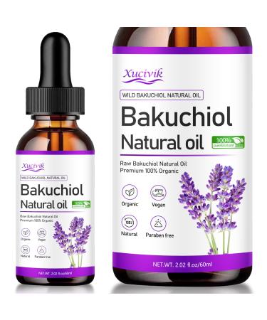 Organic Bakuchiol Facial Oil - Plant-Powered Retinol Alternative Soothes & Strengthens Sensitive Skin 2.02 fl.oz