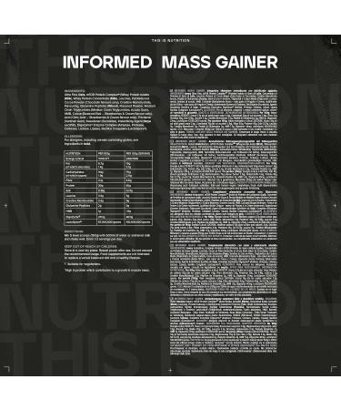 Bulk Informed Mass - Mass Gainer Whey Protein Shake - Strawberries and Cream- 3 kg - Packaging May Vary - Buy Online on GoSupps.com