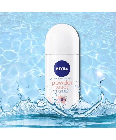 Nivea Powder Touch Roll On 50 ML - Pack of 3 | Antiperspirant Deodorant, Alcohol-Free, 48hr Protection, Quick Dry | Helps Reduce Stains, Sweat Protection - Buy Online on GoSupps.com