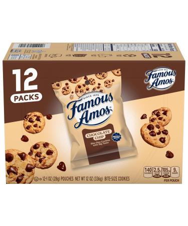Famous Amos Chip Cookies - Chocolate - Pack of 12 - 1 Oz. - Buy Online on GoSupps.com