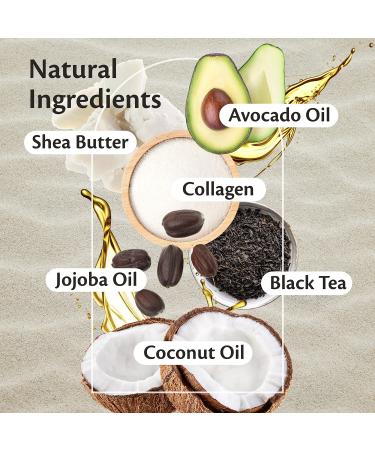 Kombucha Body Scrub with Collagen and Shea Butter | Exfoliating Skin Care by M3 Naturals - Buy Online on GoSupps.com