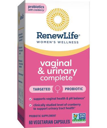 Renew Life Women's Wellness Vaginal and Urinary Probiotic and Cranberry Supplement Probiotic Supplement for pH Balance for Women Digestive Health Dairy Soy and Gluten-Free 3.5 Billion CFU 60 Ct - Buy Online on GoSupps.com