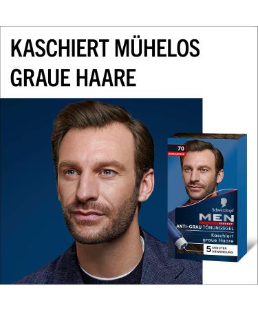 Black Head Men Anti-Gray Tint Gel 70 Dark Brown (3x80ml) | Natural-Looking Hair Color for Gray Coverage - Buy Online on GoSupps.com