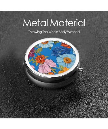 Hello Hawaii Printed Mini Round Pill Box | 3 Compartment Travel Pill Organizer | Portable Medicine Case for Home & Office - Buy Online on GoSupps.com