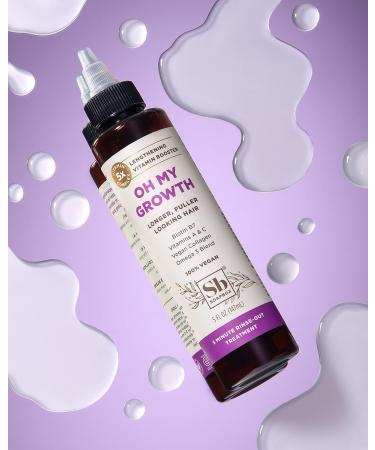 Soapbox Oh My Growth Lengthening Vitamin Booster Treatment - Biotin Vegan Collagen & Vitamins A & C 5oz | Vegan & Cruelty-Free Hair Growth Solution for All Hair Types - Buy Online on GoSupps.com
