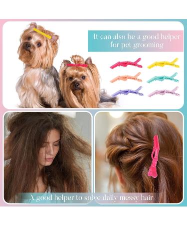 100 Pcs Alligator Sectioning Hair Clips - Non Slip Styling Clips for Women with Wide Teeth - Colorful Salon Clips for Hair Cutting (6 Colors) - Buy Online on GoSupps.com
