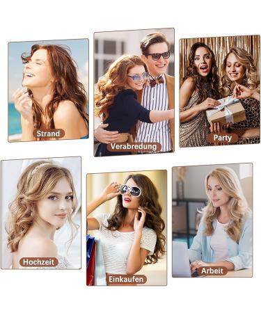 Bestope 6-in-1 Curling Wand Set - 9-32mm Ceramic Curling Iron with Attachments & Glove - Rose Gold | International Shipping Available - Buy Online on GoSupps.com