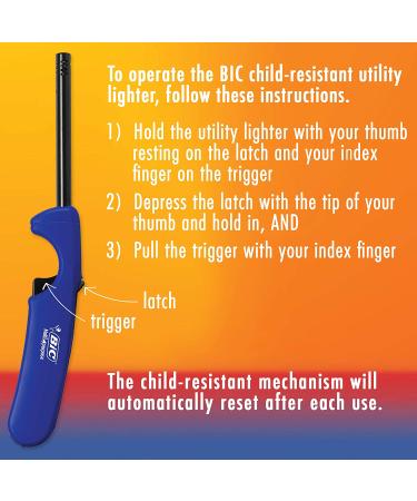 BIC Classic Edition Candle Lighter Set - 4-Count Multicolored | Long-lasting Metal Wand for Candles, Grills, Fireplaces | Assorted Colors - Buy Online on GoSupps.com