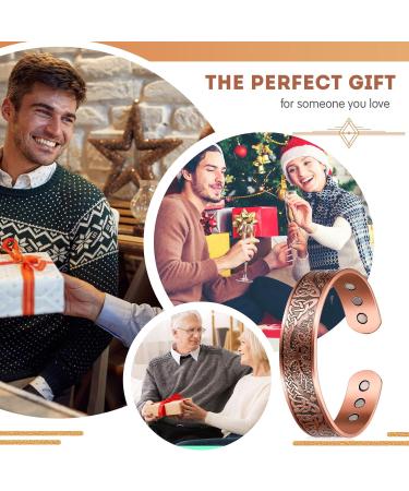 Buy Otuuz Copper Magnetic Energy Bracelet | Adjustable Life Tree Design | Perfect Christmas Gift for Men & Women - Buy Online on GoSupps.com