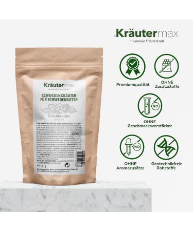 Herbal Max Kr utermax Swedish herb starter mixture for starting 2 liters of Swedish bitter 3 x 100 g - Buy Online on GoSupps.com